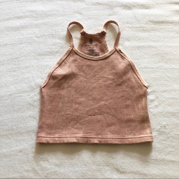 Free People Tops - FLAW Free People Pink Happiness Runs Crop Top